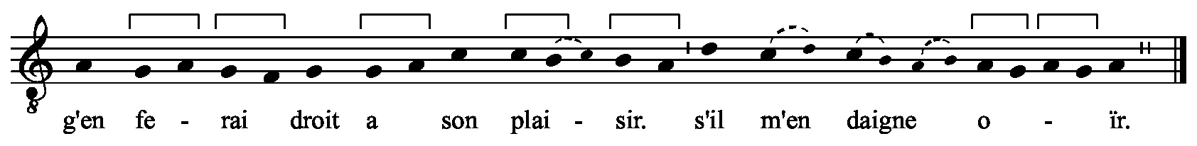 Refrain musical notation